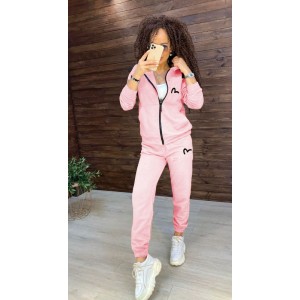 Костюм жіночий тринитка на флісі Ameli пудра 38-03
