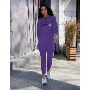 Костюм жіночий двухнитка Ameli фіолет 69-14