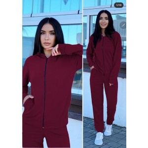 Костюм жіночий двунитка бордо Ameli  75-02