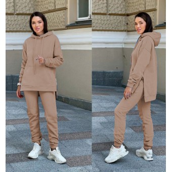 Костюм тринитка на флісі Ameli мокачіно 80-03